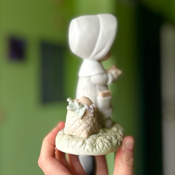 VTG Porcelain Enesco Precious Moments November Month Motif Holding Pie Art Decor - Picture 6 of 13